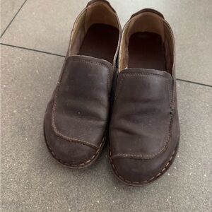 Men's Brown Leather Slip-On Shoes